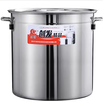 汤桶304不锈钢直径37CM 桶商用家用带盖卤锅油桶米桶水桶圆桶汤锅不锈钢锅